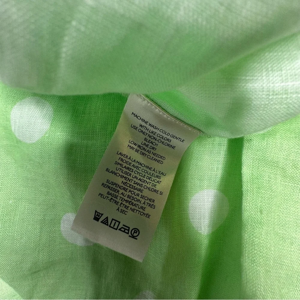 NWT Anthropologie Maeve Audie Linen Puff Sleeve Blouse xs